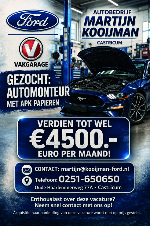 Vacature Automonteur met APK papieren