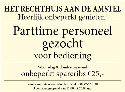 Vacature Medewerker bediening