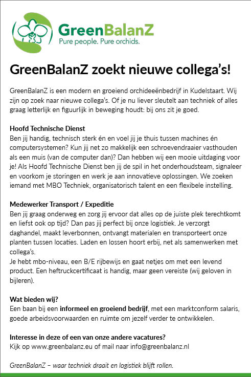 Vacature Diverse functies