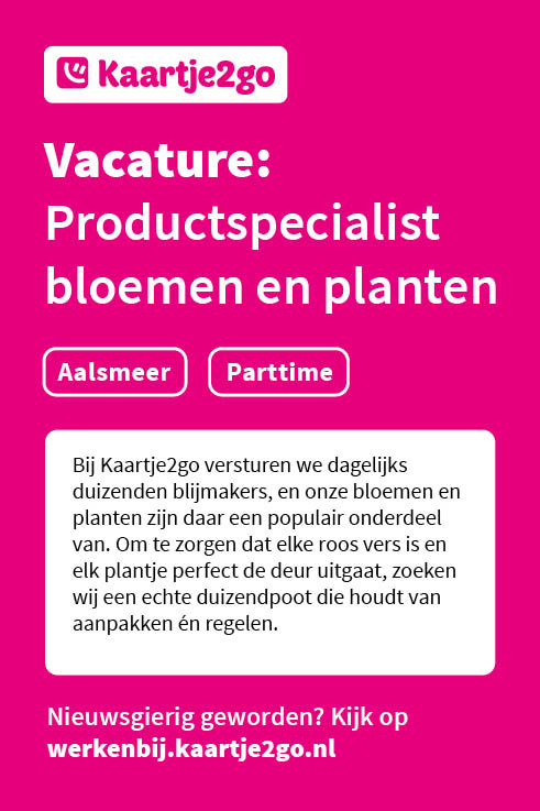 Vacature Productspecialist bloemen en planten