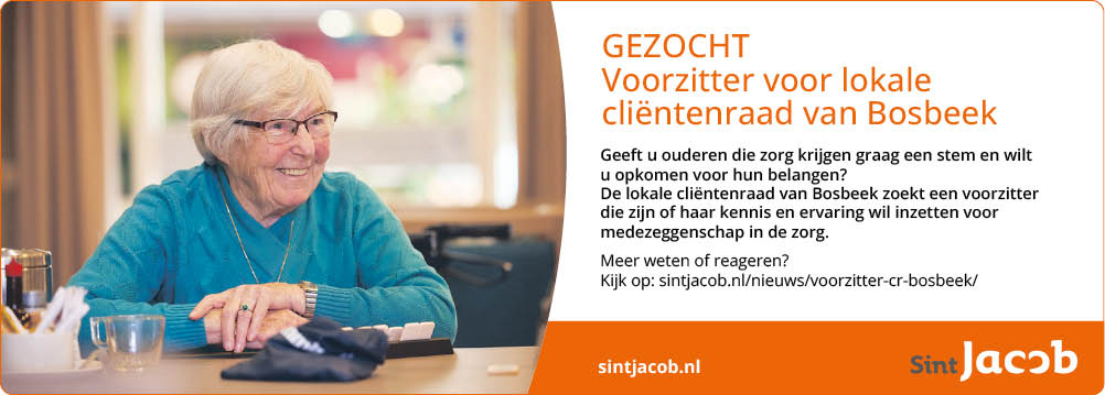 Vacature Voorzitter cliëntenraad