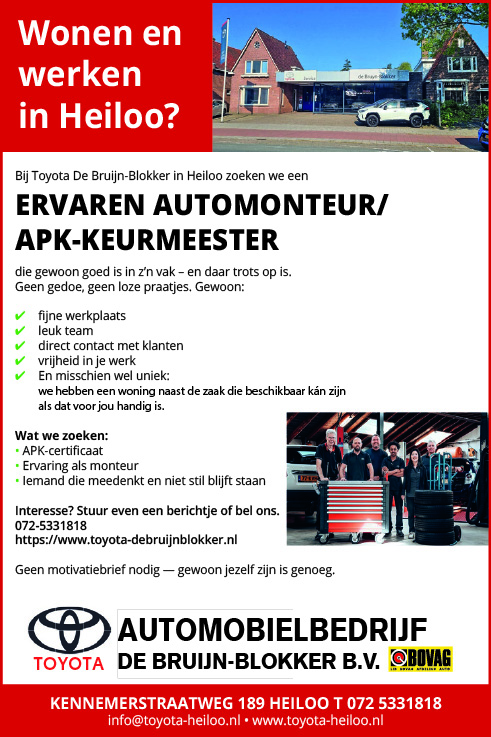 Vacature Ervaren Automonteur/APK-Monteur