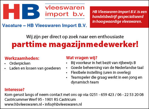 Vacature Magazijnmedewerker
