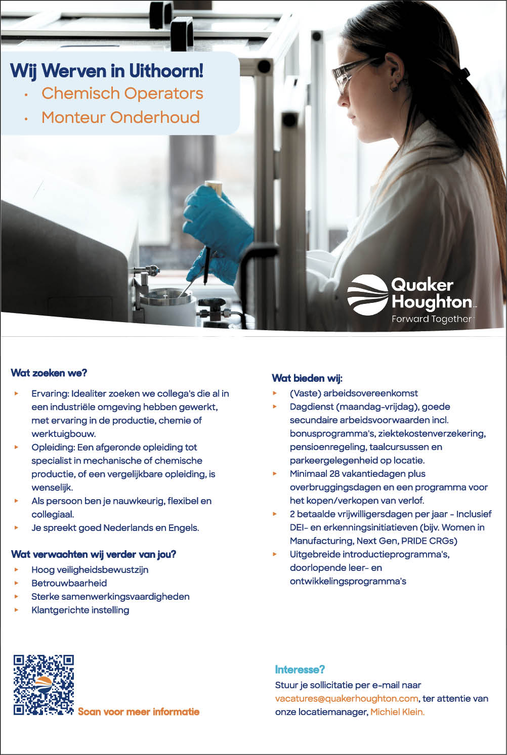 Vacature Diverse functies