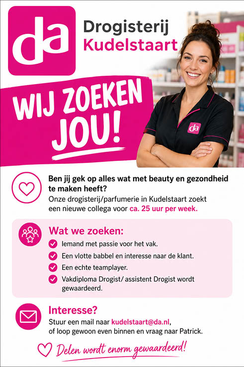 Vacature Medewerker drogisterij/parfumerie