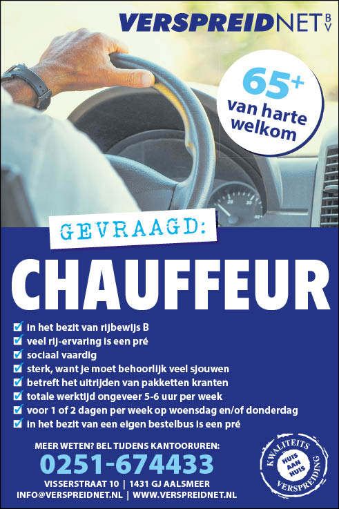 Vacature Chauffeur