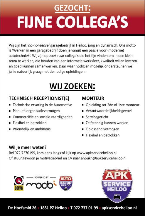 Vacature Technisch receptionist(e) en monteur