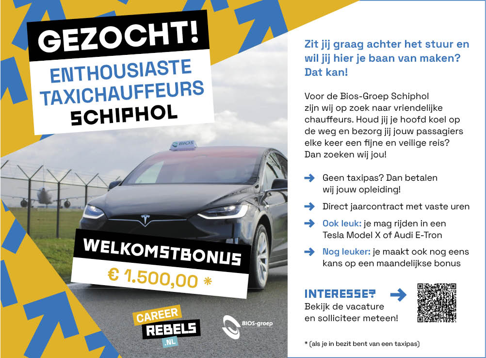 Vacature Taxichauffeur