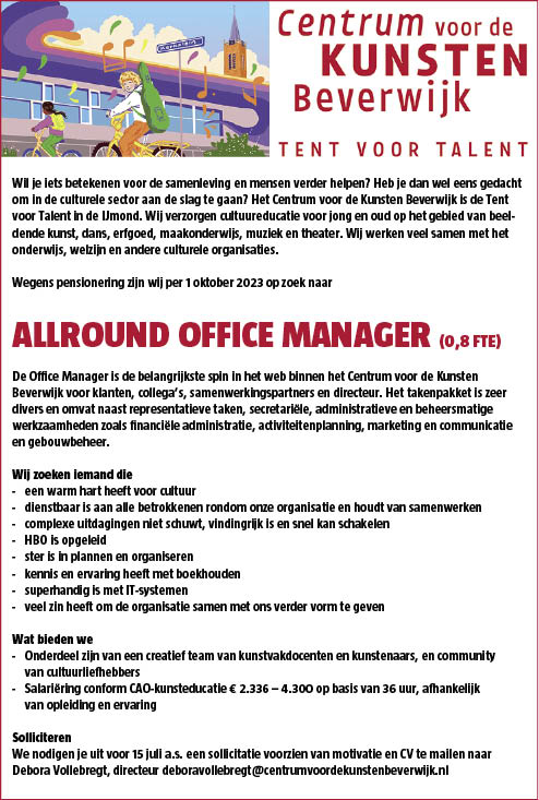 Vacature Allround office manager