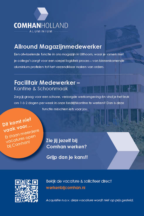 Vacature Allround magazijnmedewerker & facilitair medewerker