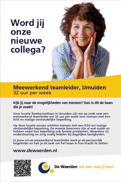 Vacature Meewerkend teamleider