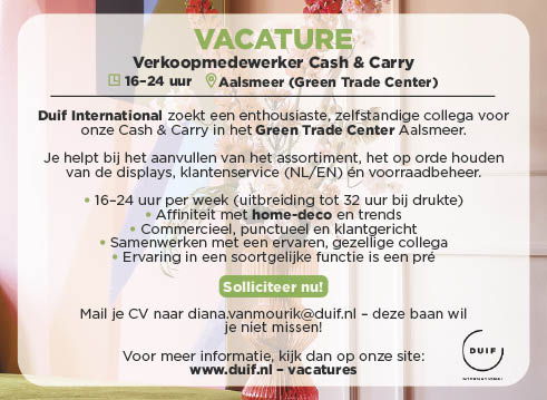 Vacature Verkoopmedewerker Cash & Carry