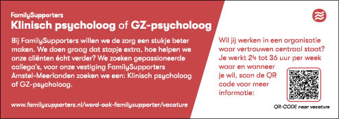 Vacature Klinisch psycholoog of GZ-psycholoog
