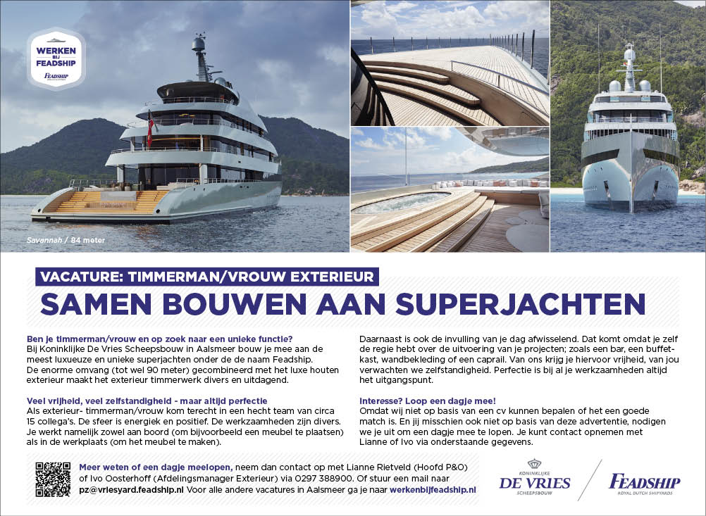 Vacature Timmerman/vrouw exterieur