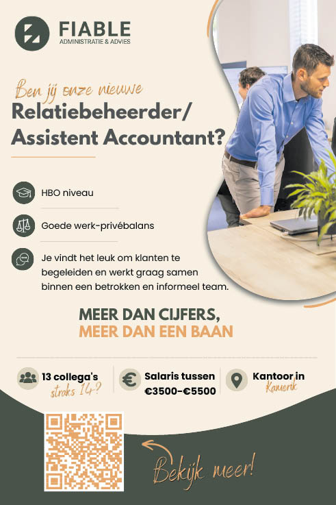 Vacature Relatiebeheerder / Assistent Accountant