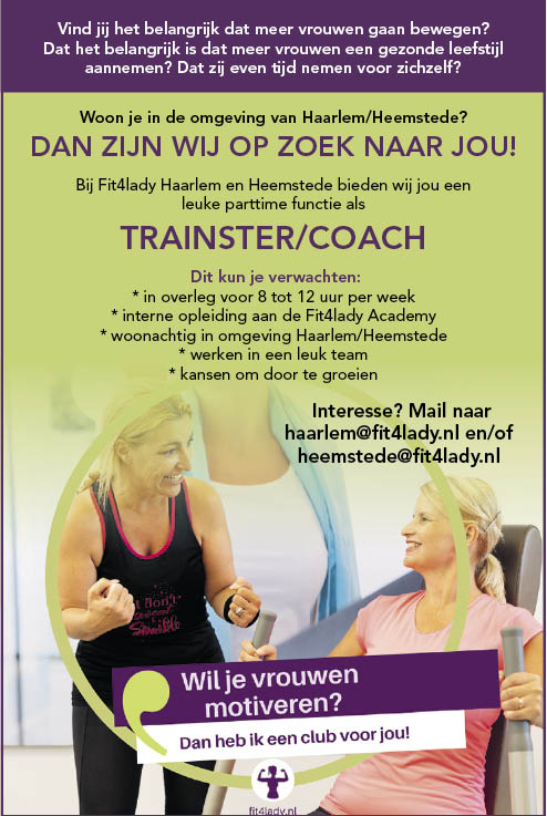 Vacature Trainster/Coach
