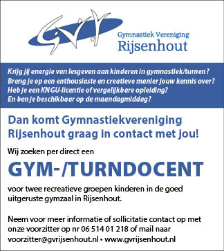 Vacature Gym-/Turndocent