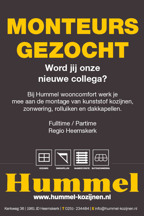 Vacature Monteur