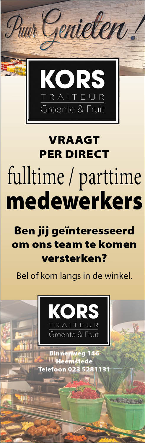 Vacature Medewerker Traiteur