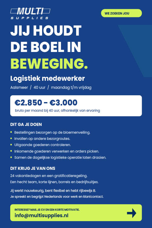 Vacature Logistiek medewerker