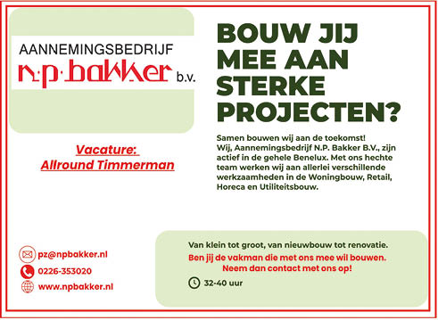 Vacature Allround Timmerman