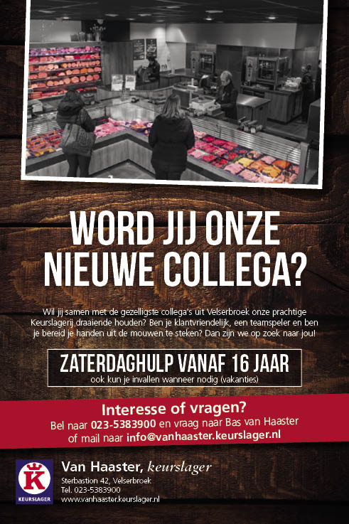 Vacature Zaterdaghulp
