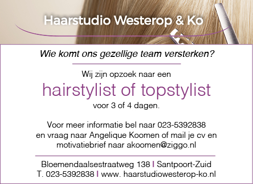 Vacature Hairstylist of topstylist