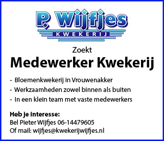 Vacature Medewerker Kwekerij