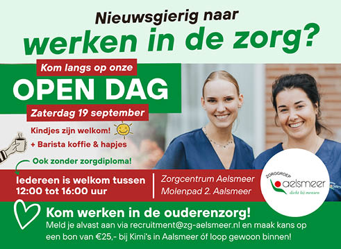 Vacature Medewerker zorgcentrum