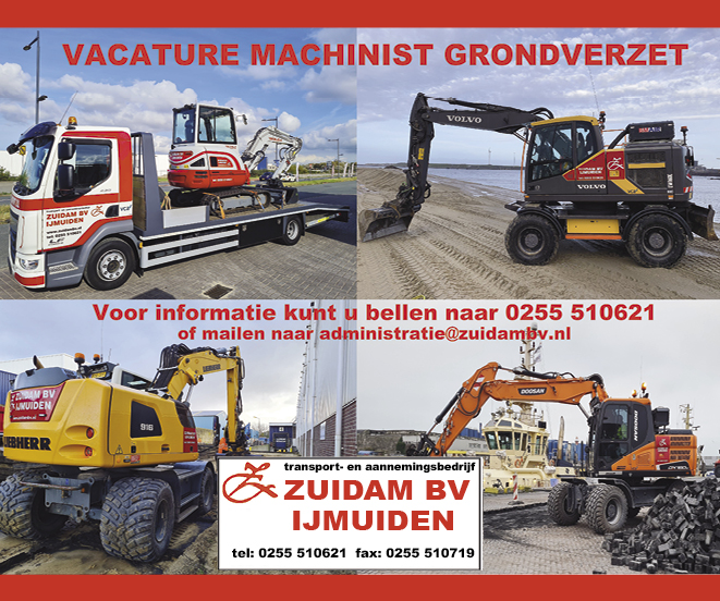 Vacature Machinist grondverzet